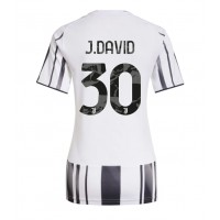 Stroje piłkarskie Juventus Jonathan David #30 Koszulka Podstawowej dla damskie 2025-26 Krótki Rękaw